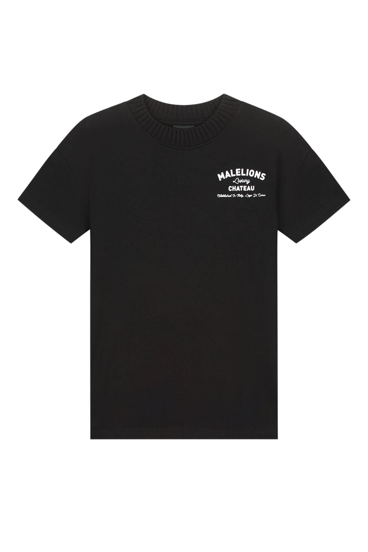 Junior Relaxed Knitted Collar T-Shirt
