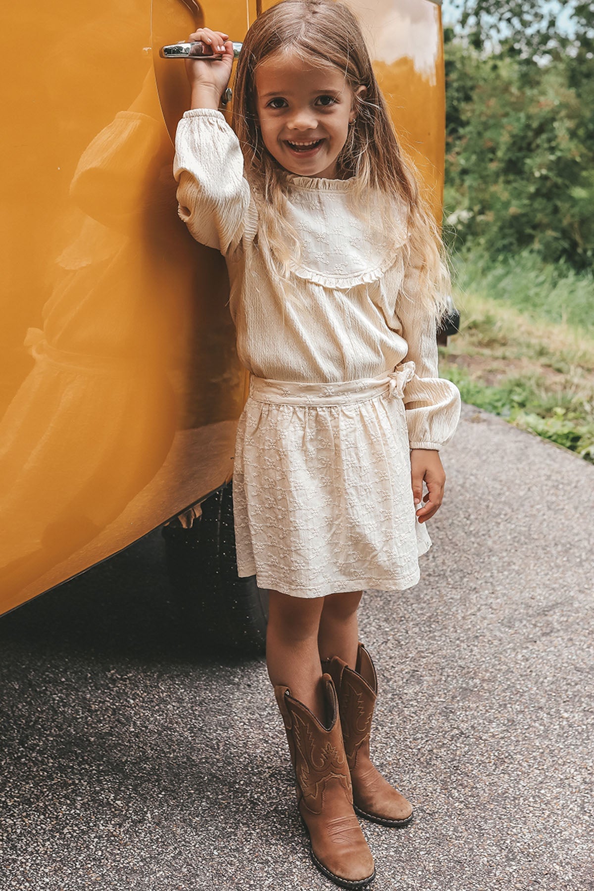 Broderie Wrap Skort
