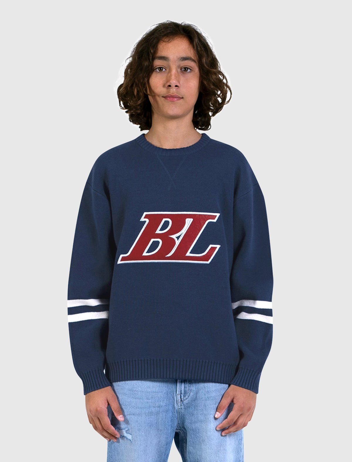 Junior Ice Hockey Crewneck Knit