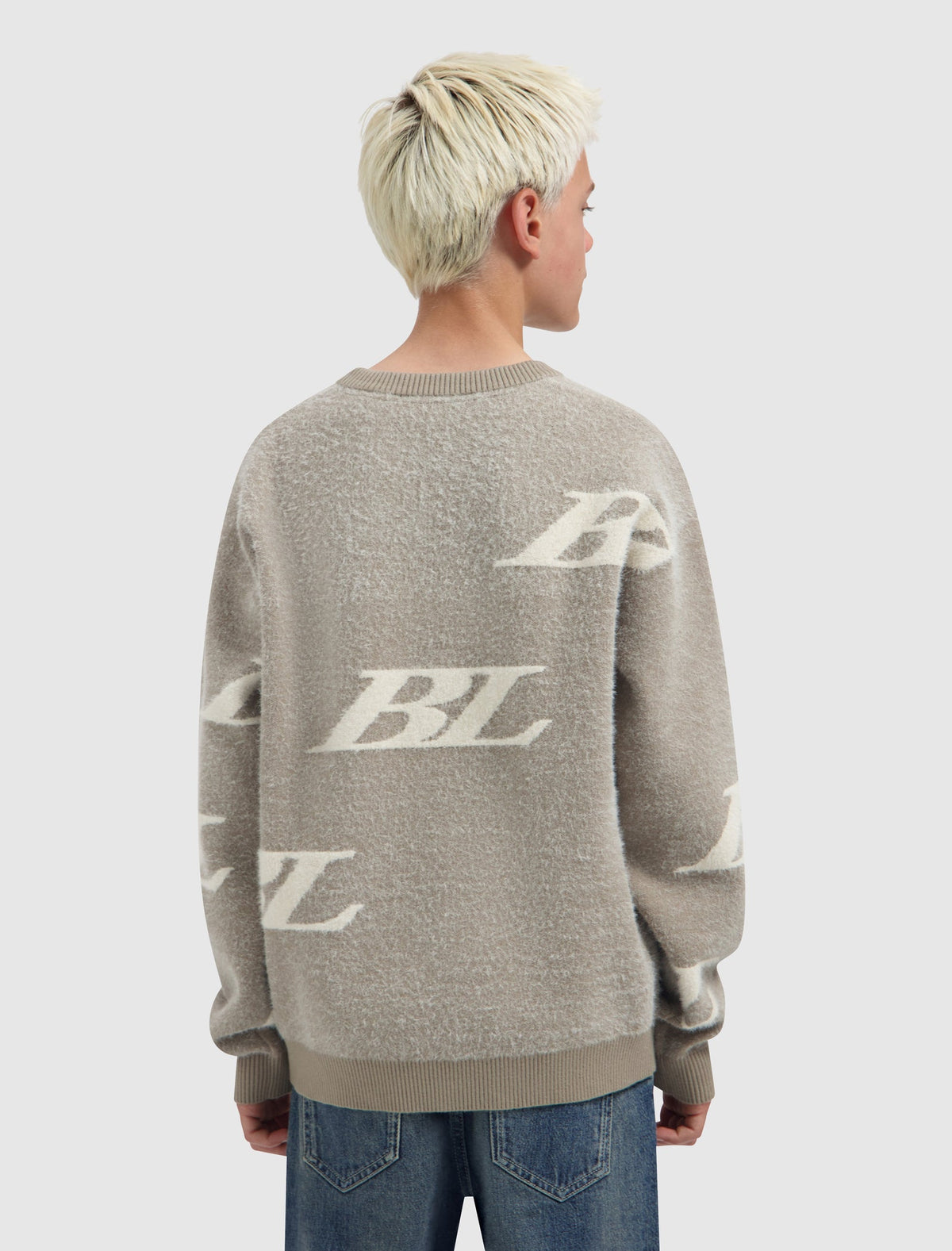 Junior Multi-Monogram Crewneck Knit