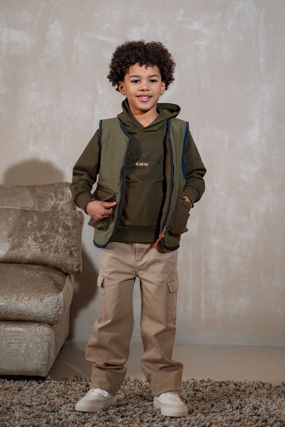 Daim Flo boys sweater groen