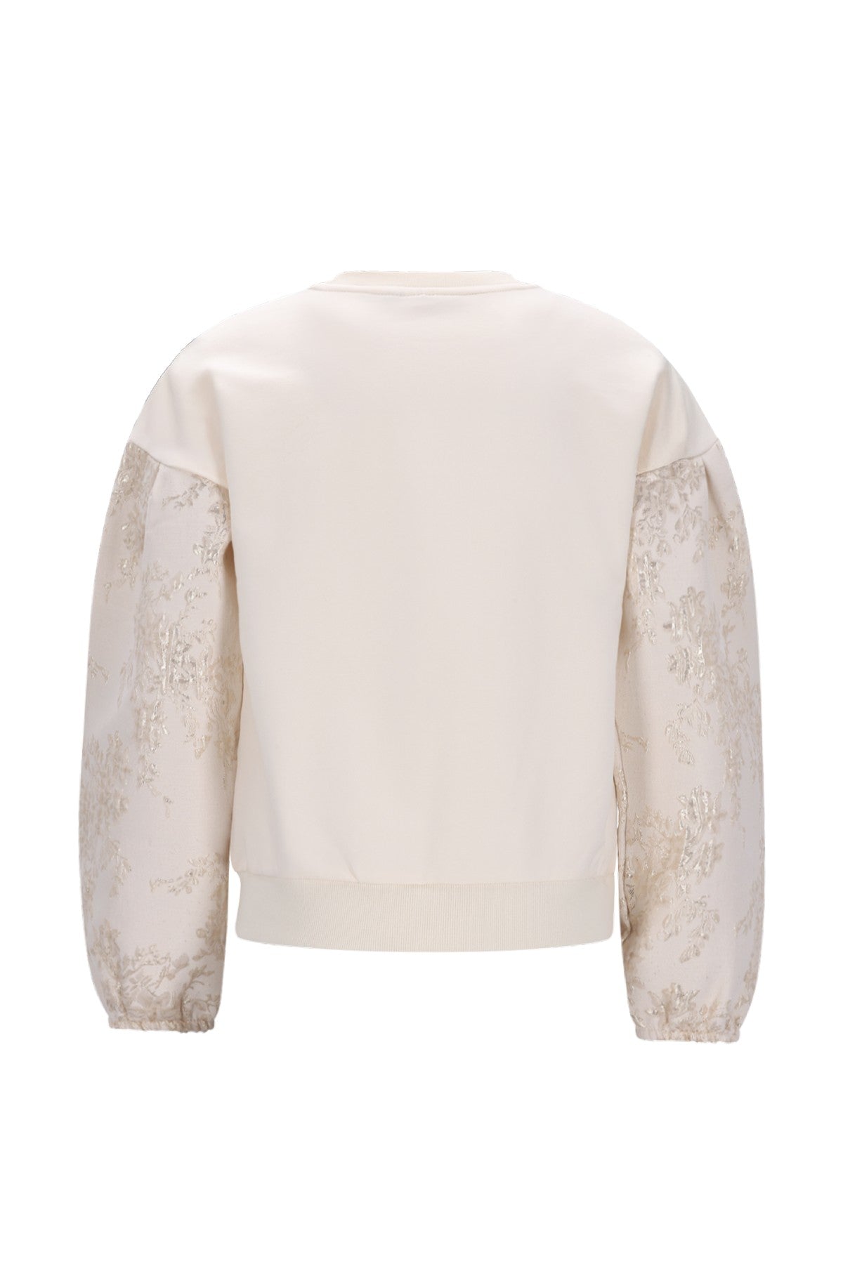 Dolly Flo girls sweater with jacquard sleeves