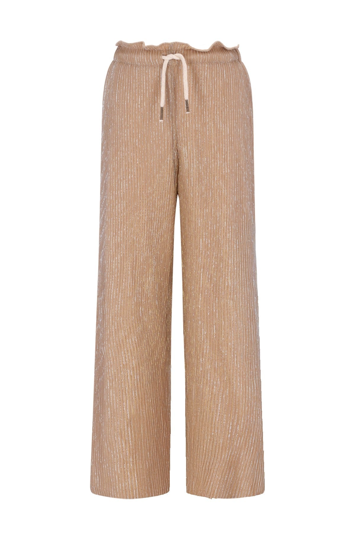 Flora girls plisse pants with elastic waistband