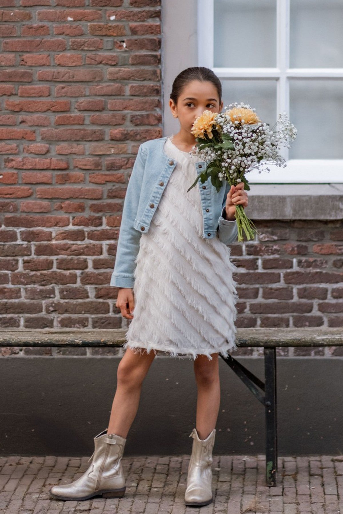 Moscou Flo girls fringes dress