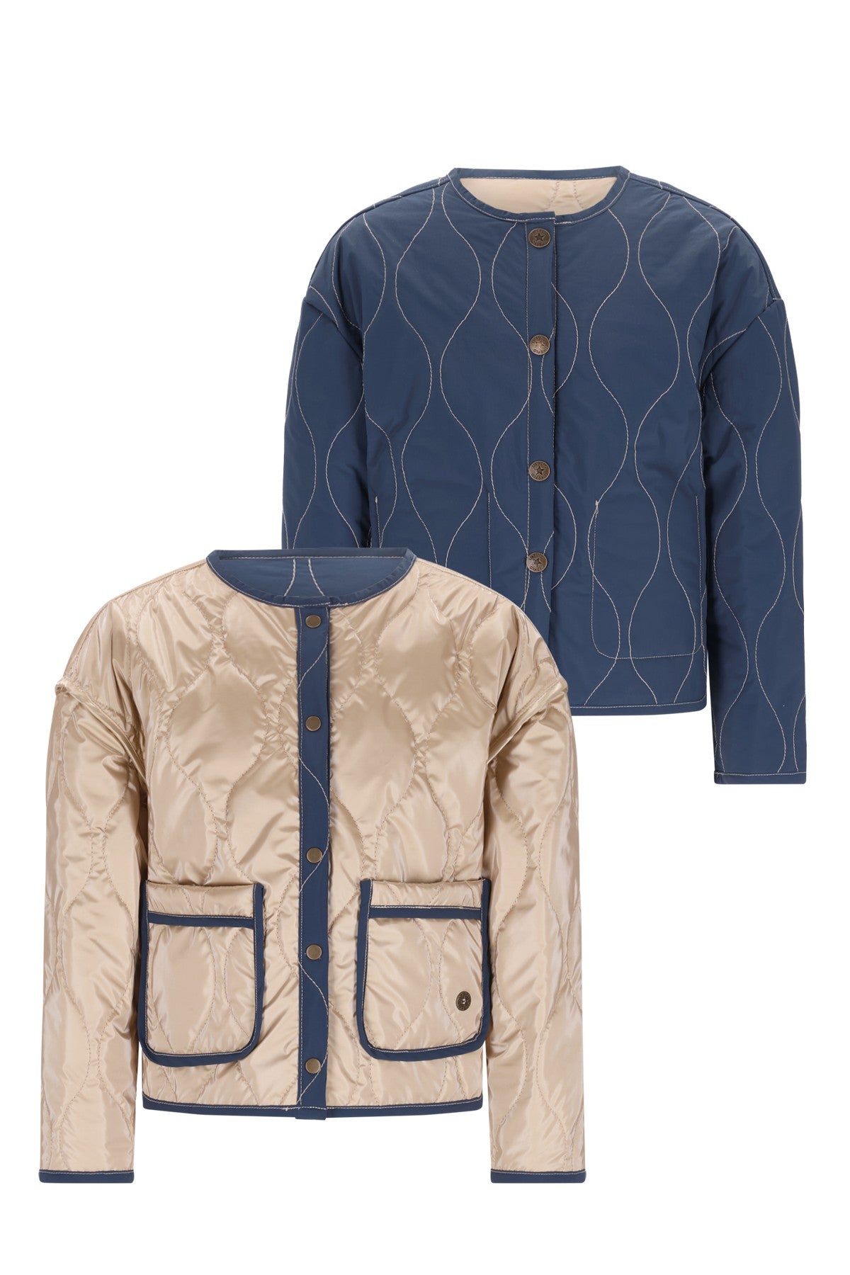Livia Flo girls reversible quilted jacket
