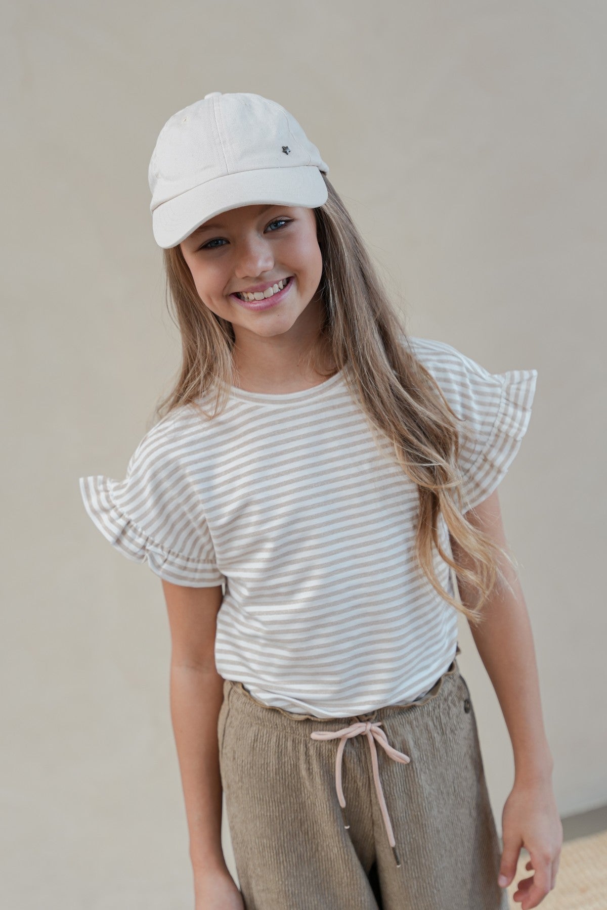 Emma Flo girls ruffle sleeve end