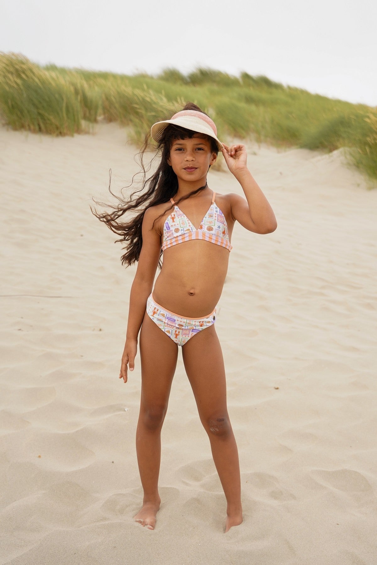 Talia Flo girls reversible triangle