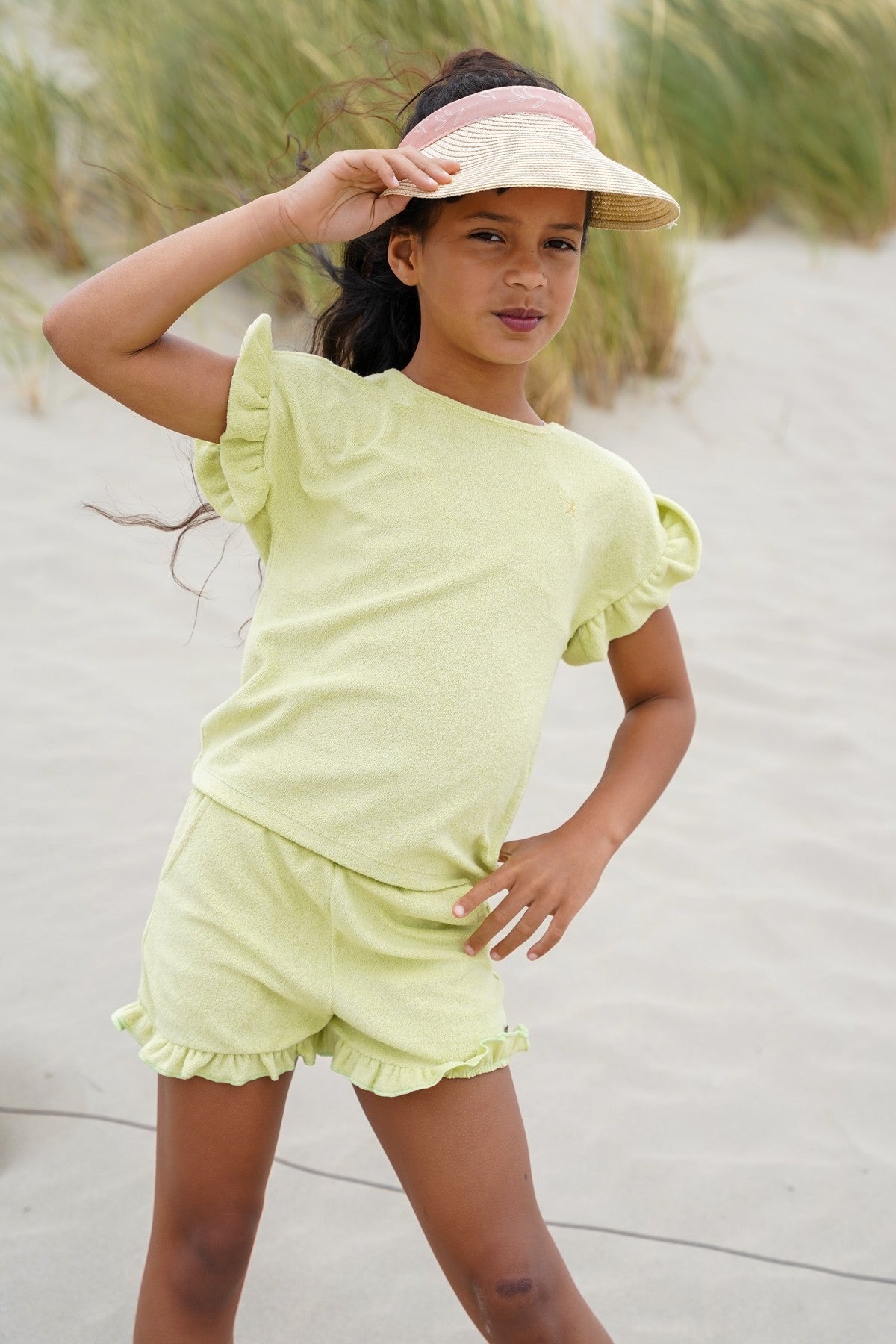 Emma Flo girls ruffle sleeve end