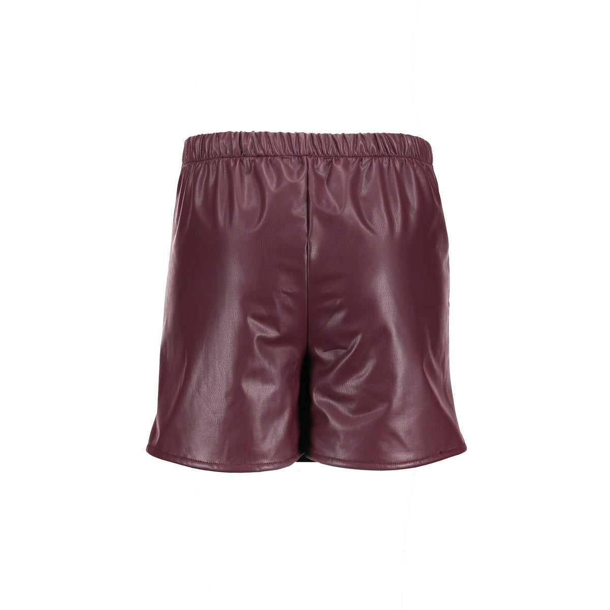 PU skort burgundy