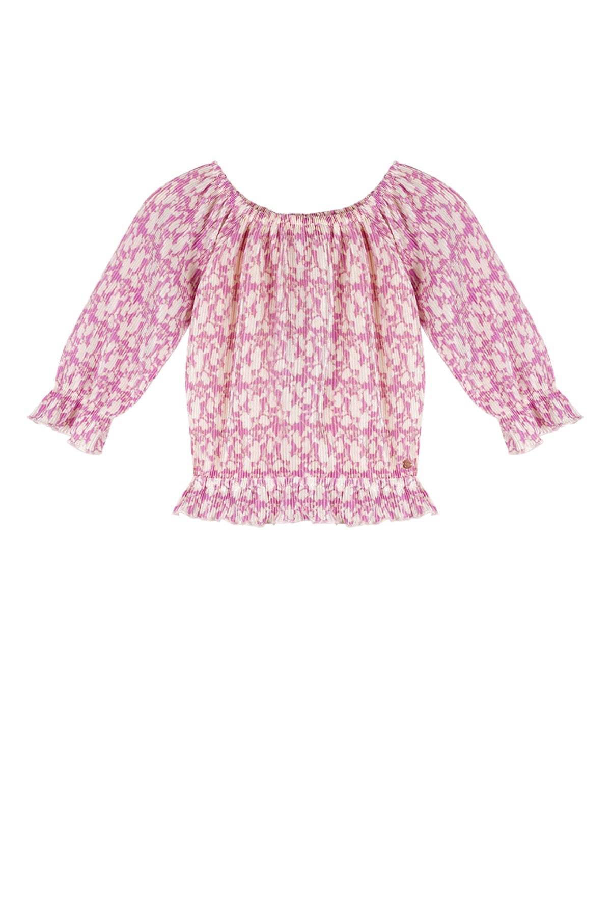 Tiny Pleated Top Fresia Purple