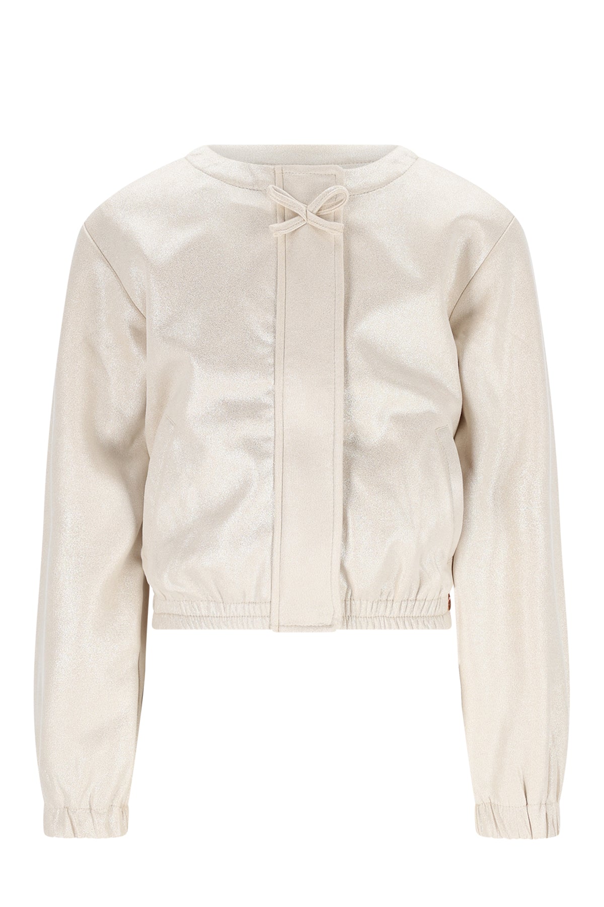 Door Foil Coated Fake Suede Jacket