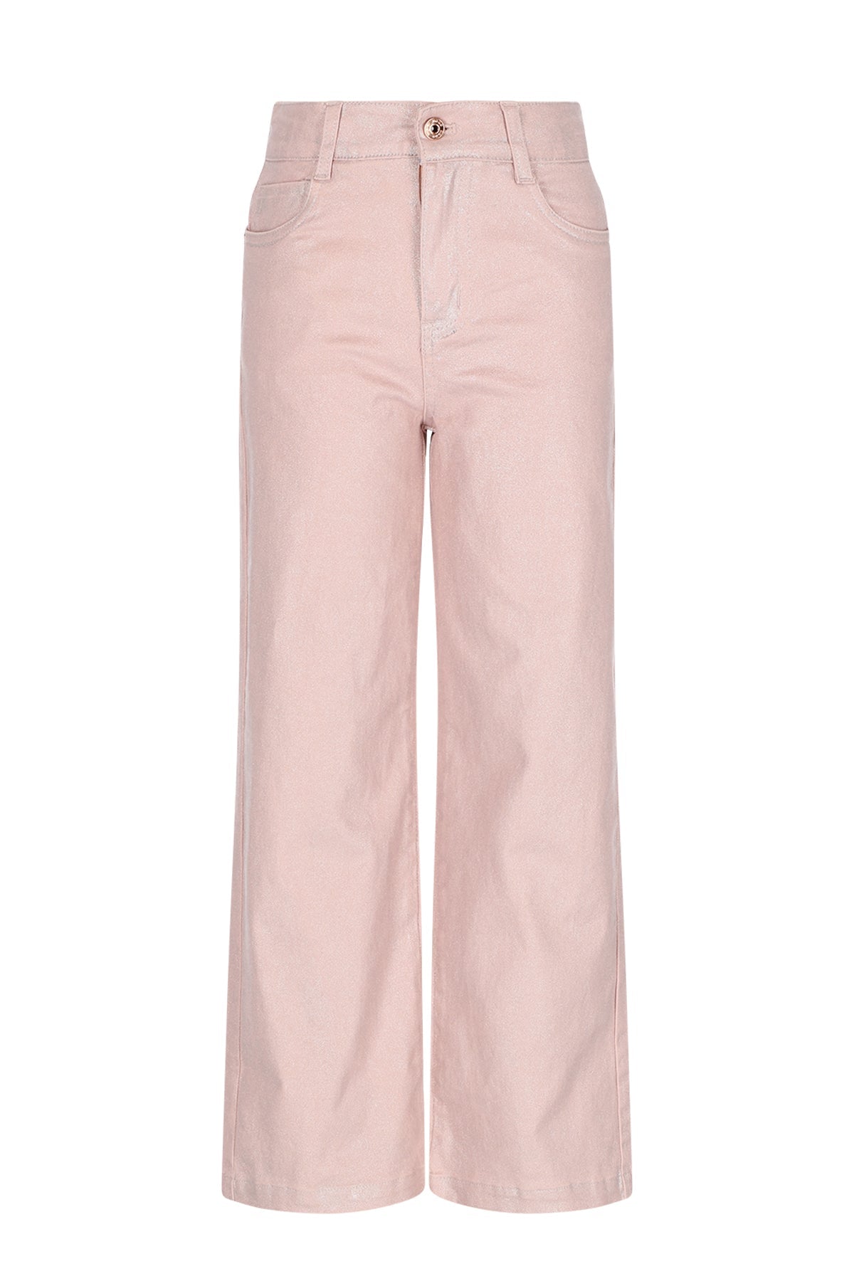 Siam foilcoated Stretch Twill Straight Leg Pants