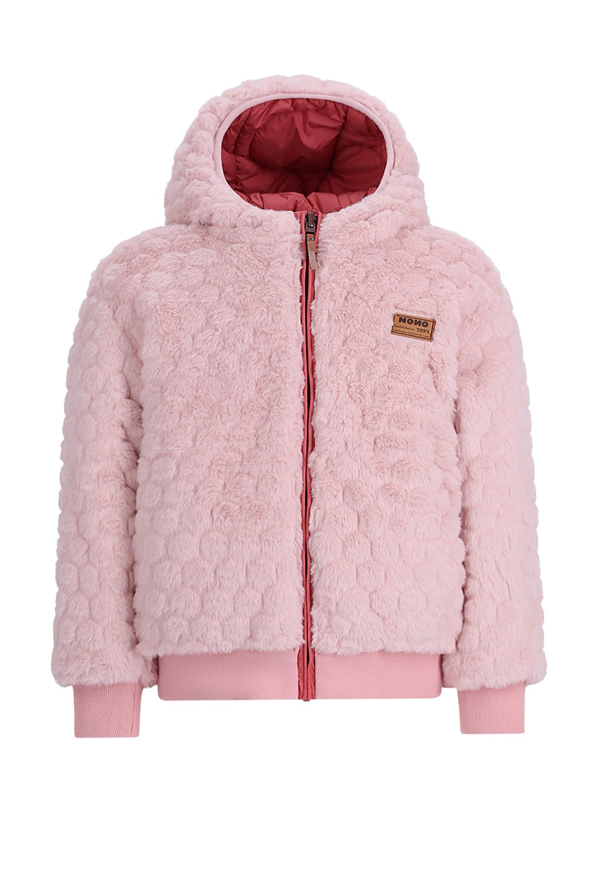 Bomby Reversible Girls Hooded Winter Bomberjacket