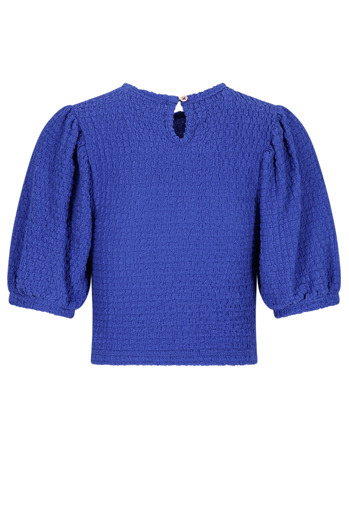 Kylias Smock jersey top with puffed sleeves