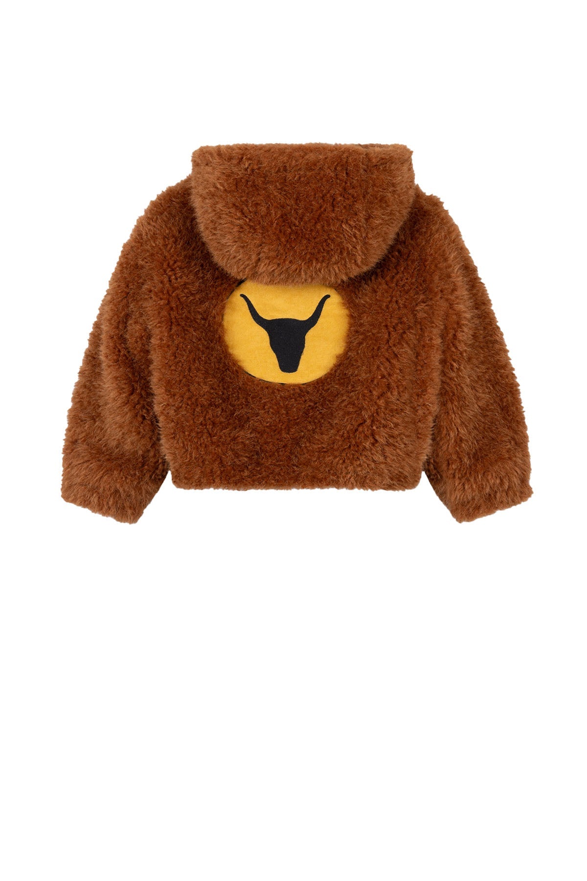 kids woven fur coat