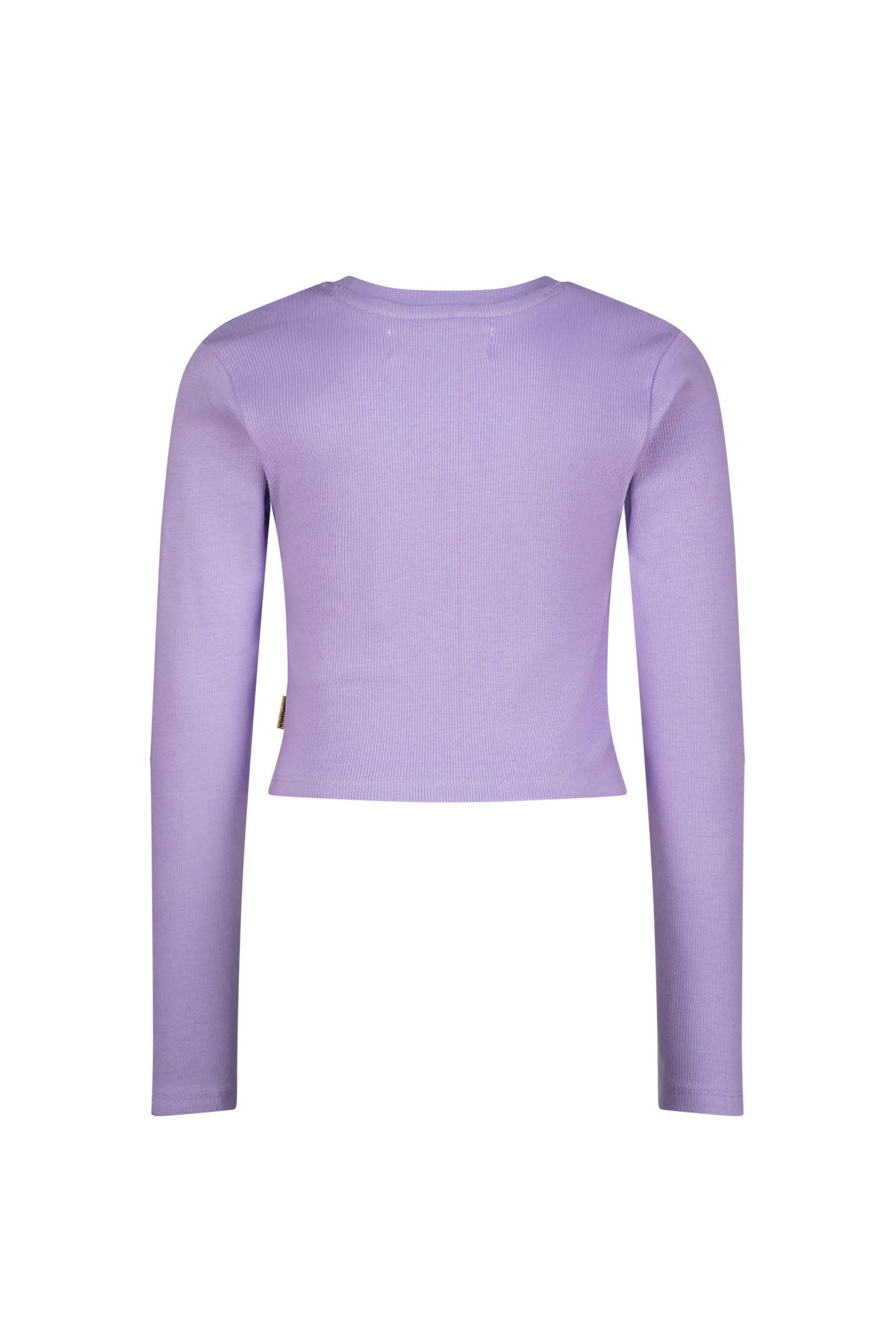 Basic crop rib top T-shirt