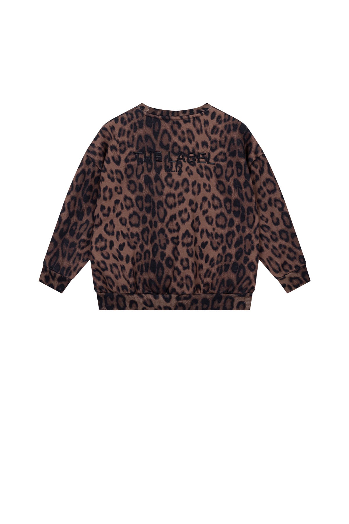 kids knitted leopard sweater