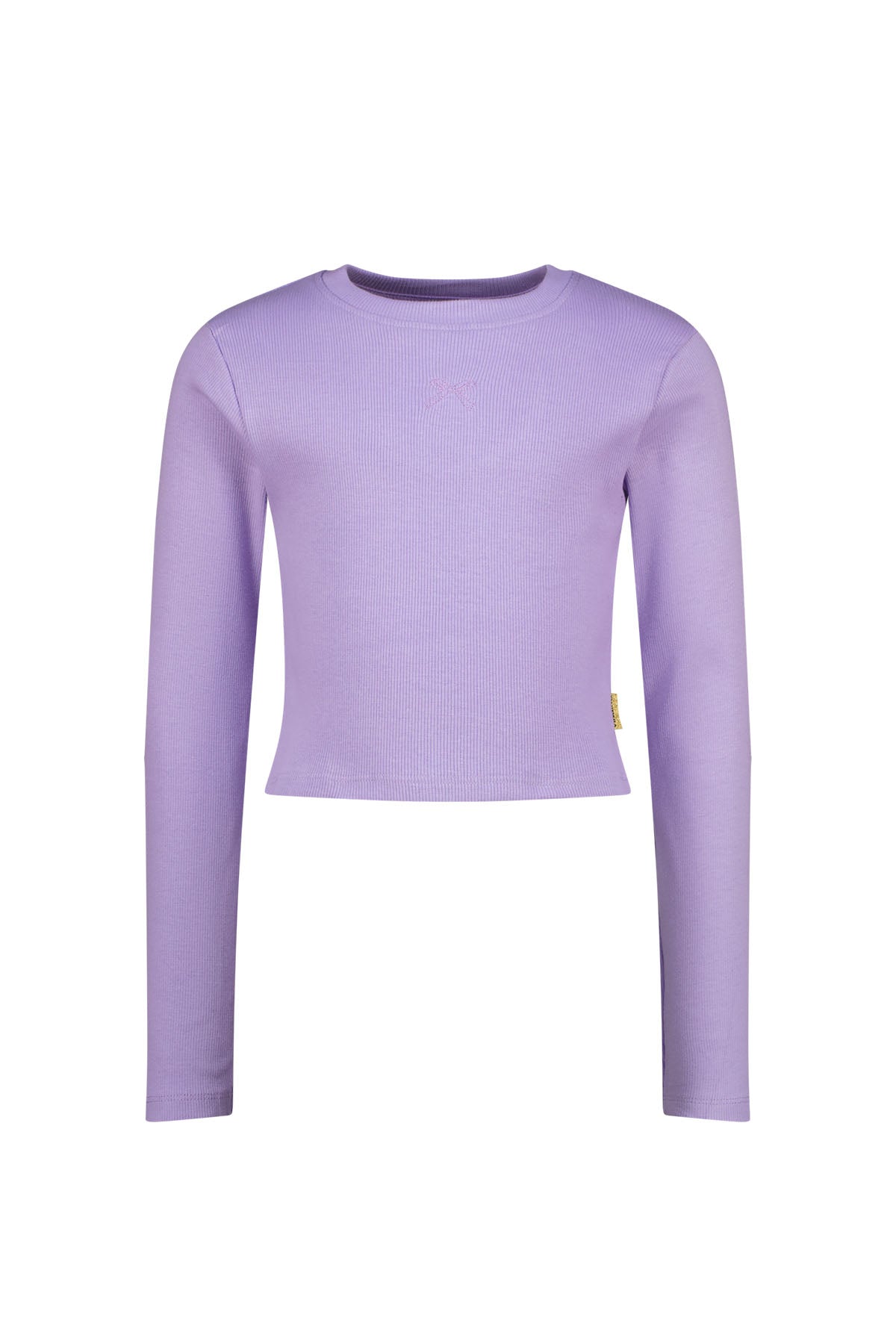 Basic crop rib top T-shirt