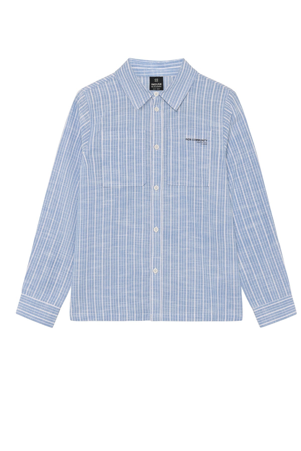 Shirt Linen LS Stripe