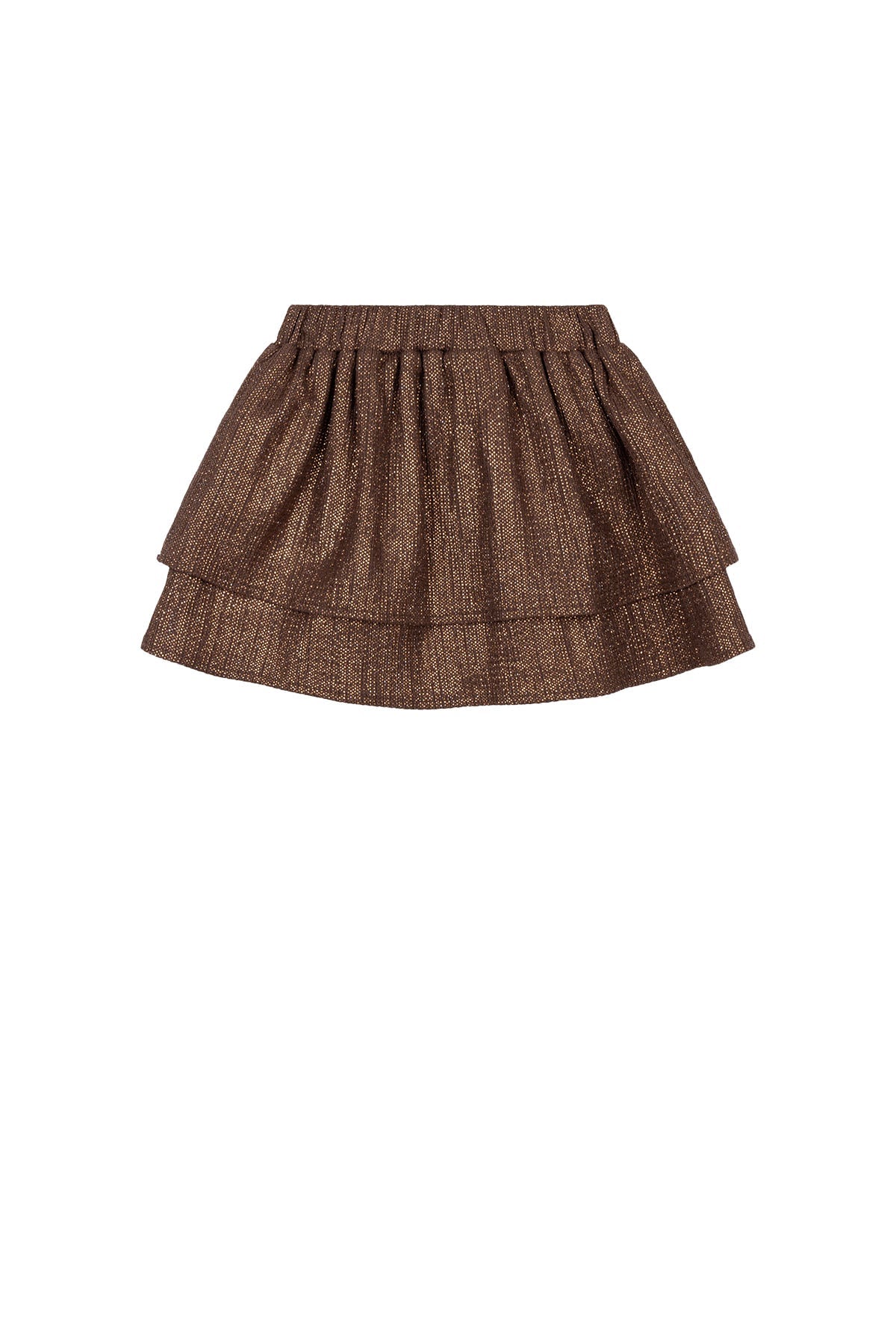 kids knitted shiny skirt