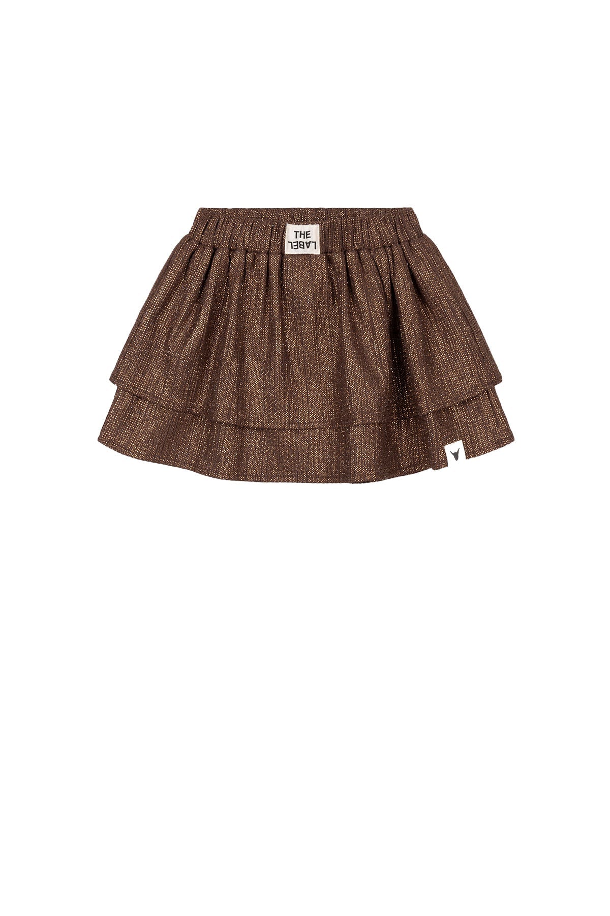 kids knitted shiny skirt