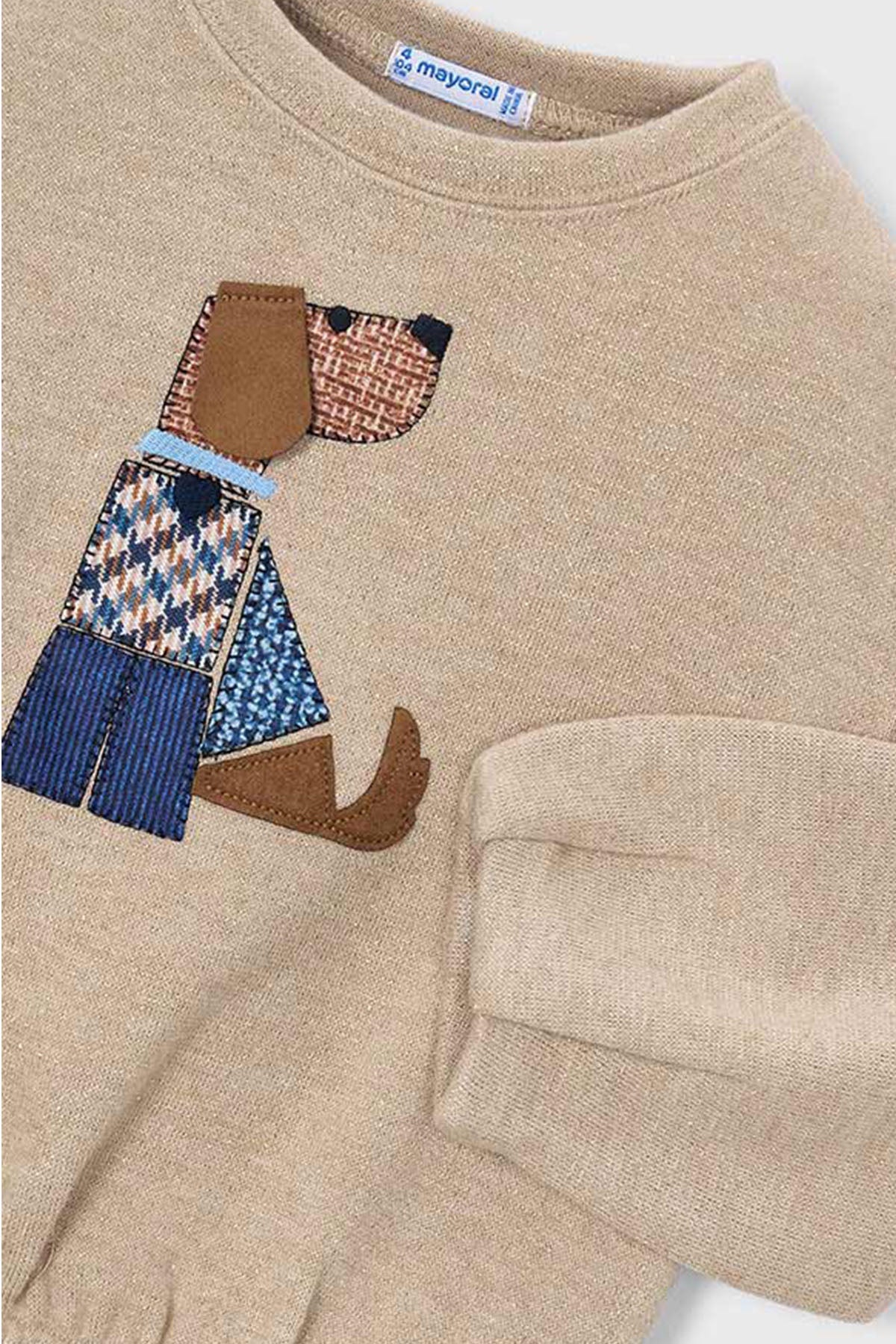 Metered knit pullover