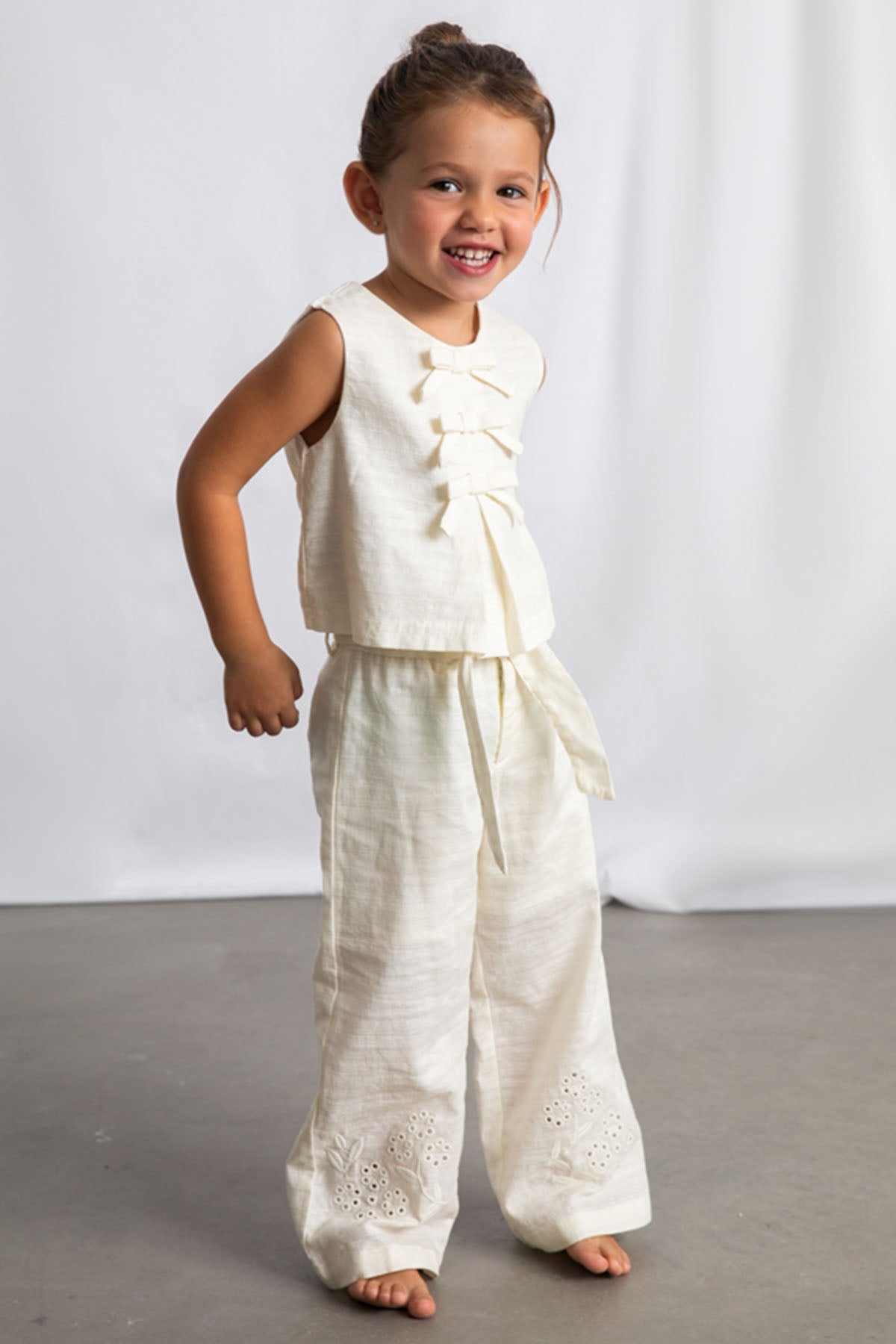 Linen pants Bone