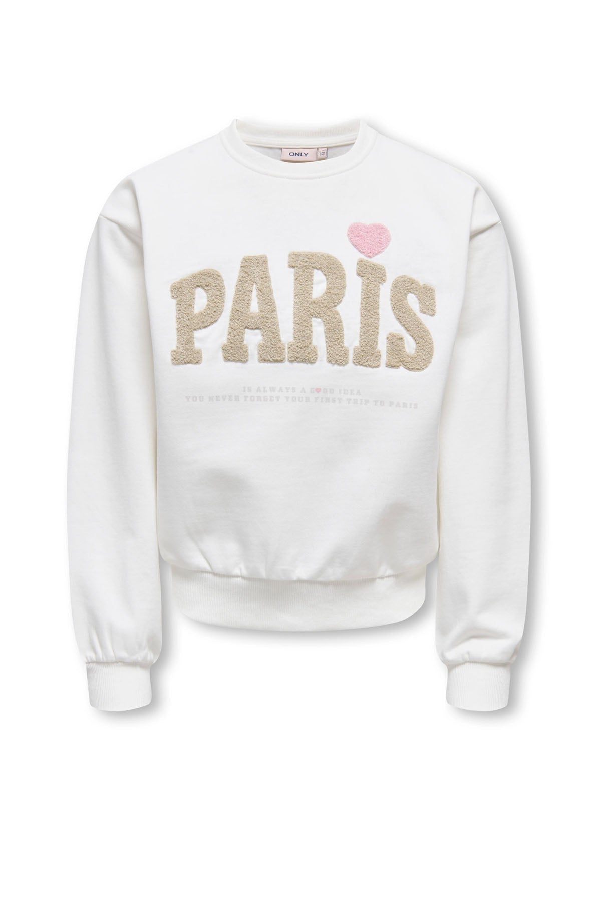 KOGNAOMIE BOXY O-NECK PRINTED SWEATER Cloud