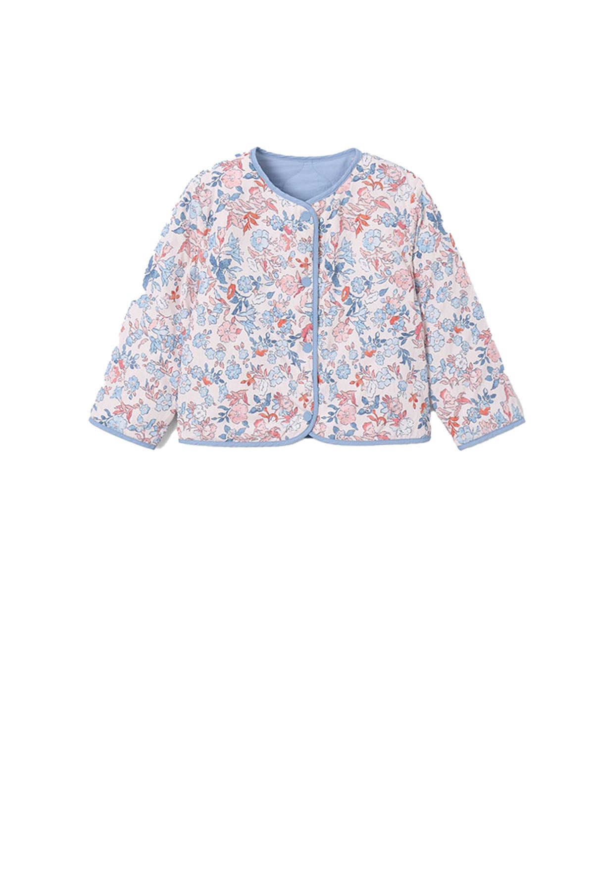 Reversible padded jacket Sky blue