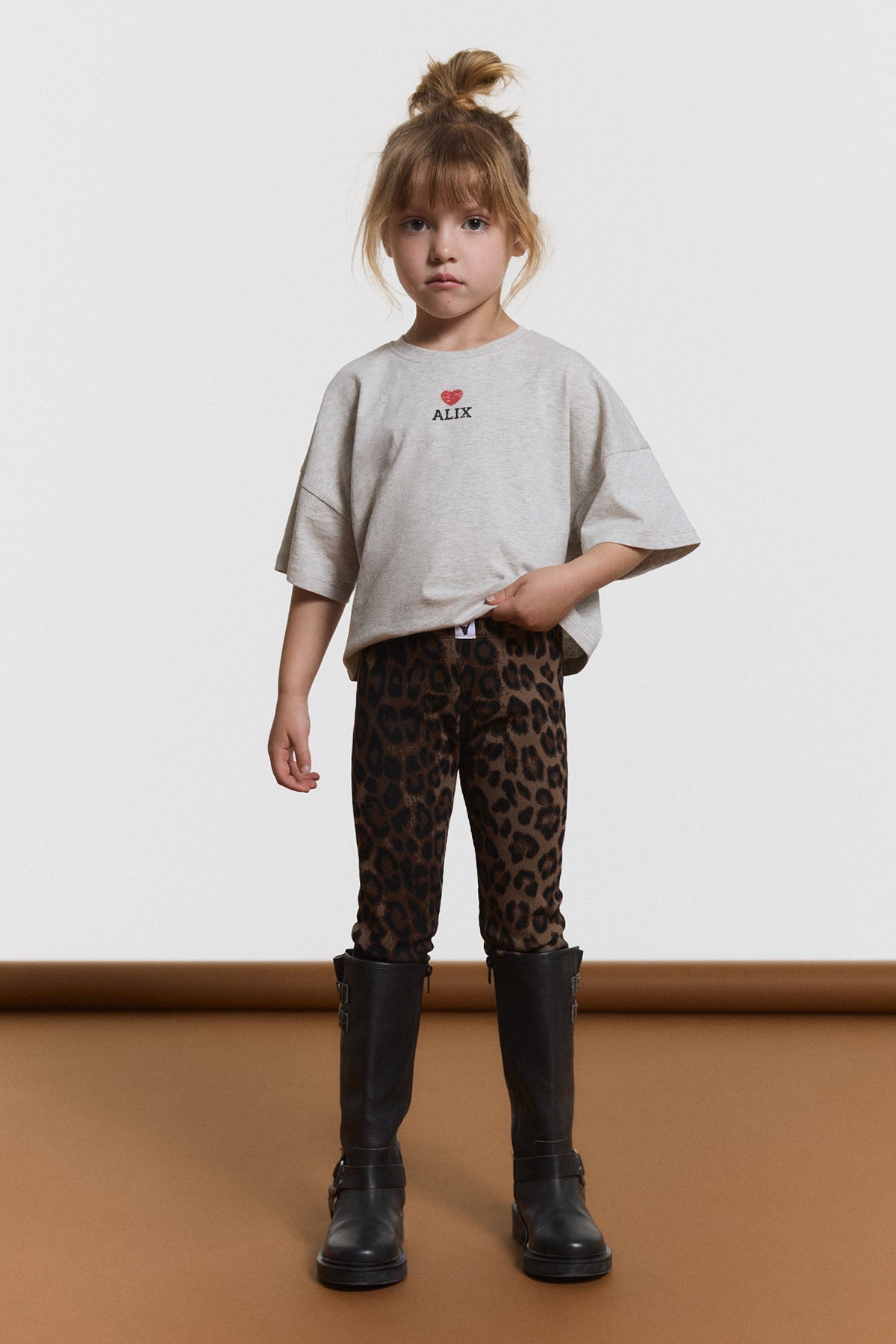 kids knitted tiger legging
