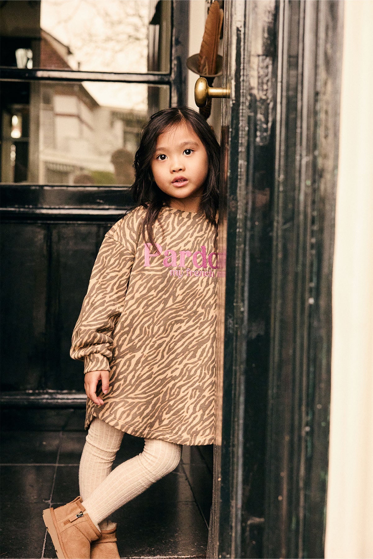 Sweat Dress Longsleeve Animal