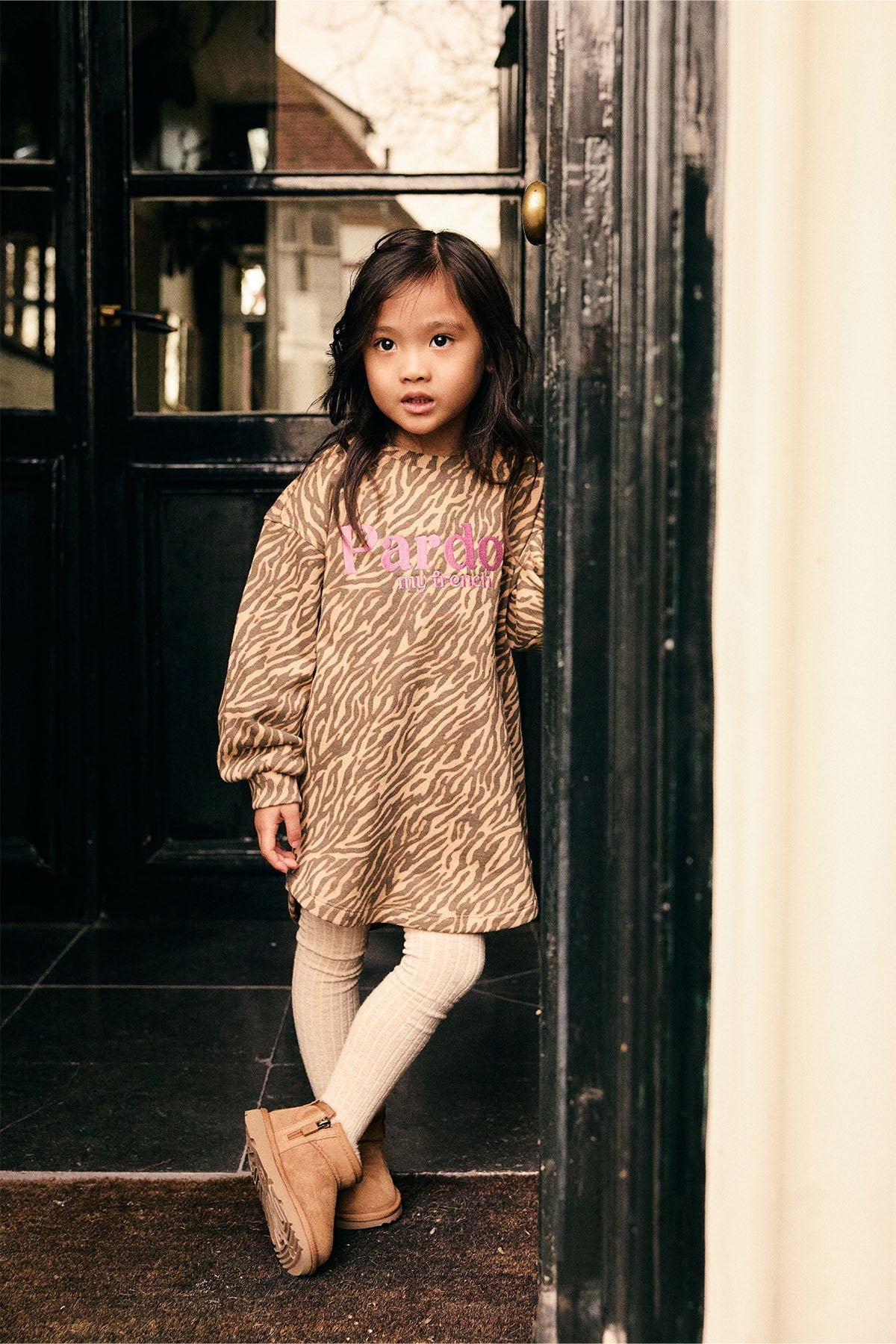 Sweat Dress Longsleeve Animal