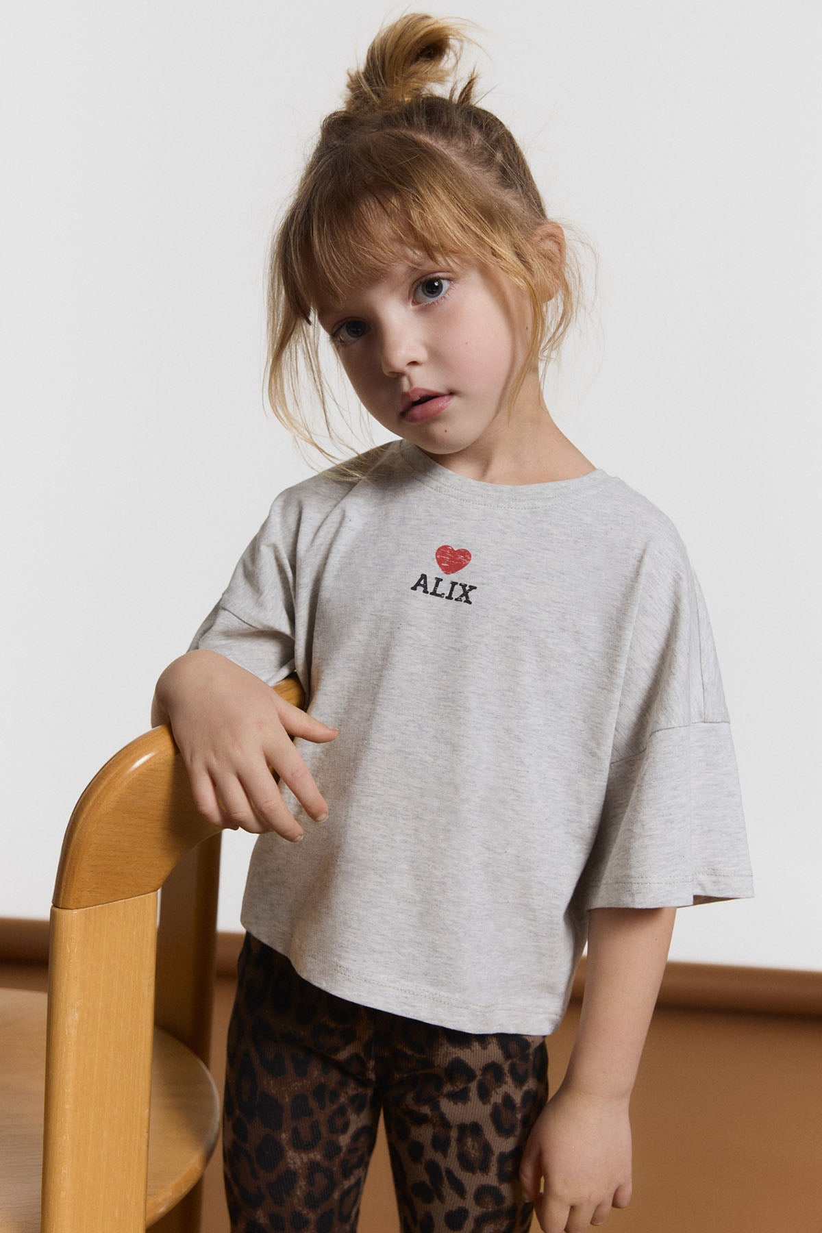 kids knitted batwing T-shirt