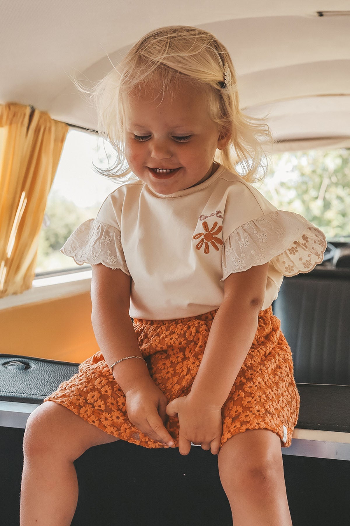 Broderie Wide T-Shirt