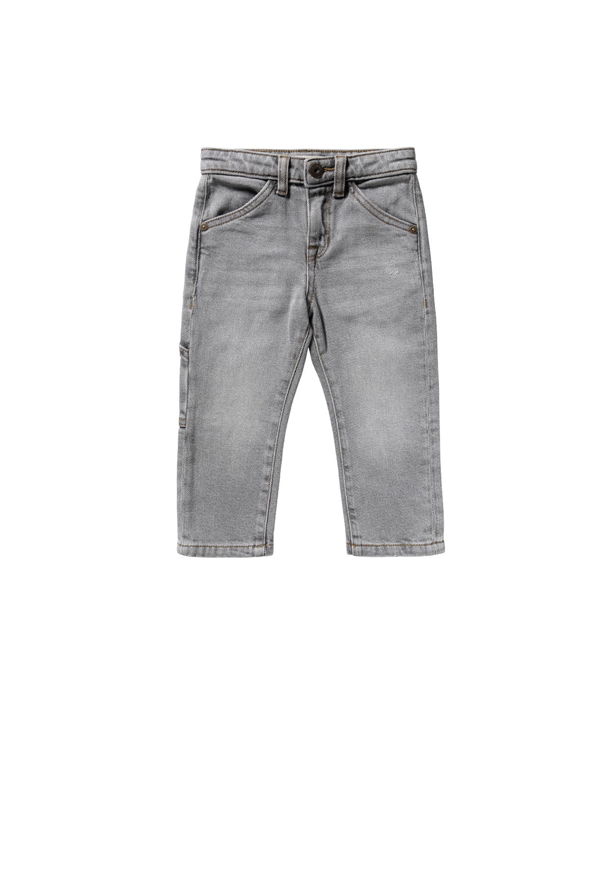 Grey Denim Worker Jeans