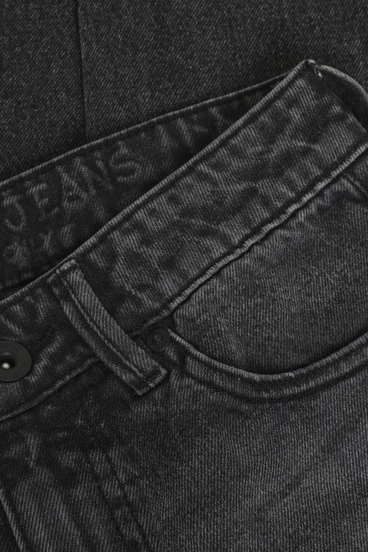 Wide Loose Fit Black Jeans