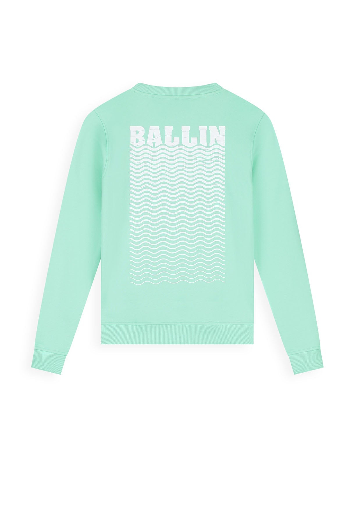 Junior Faded Waves Crewneck Sweater