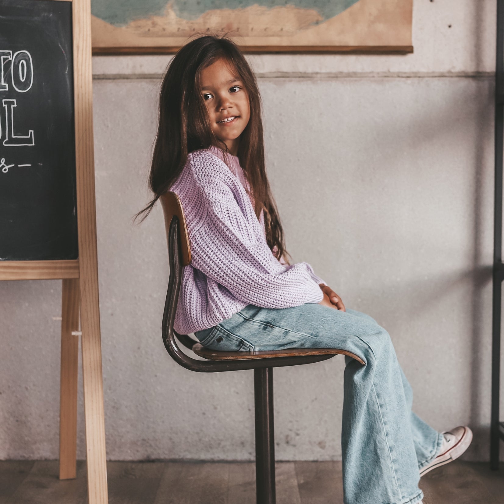 Wide Leg denim Broek