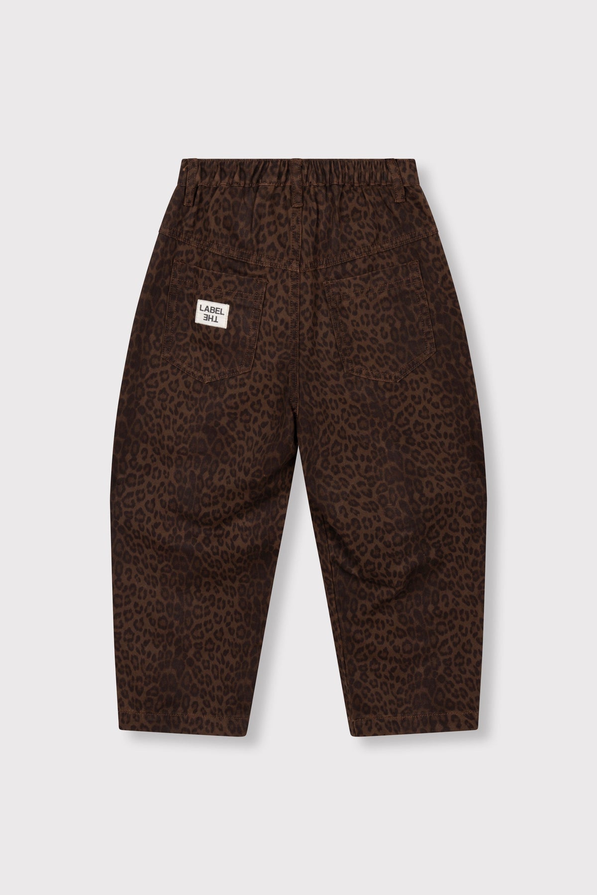 kids woven leopard cargo pants