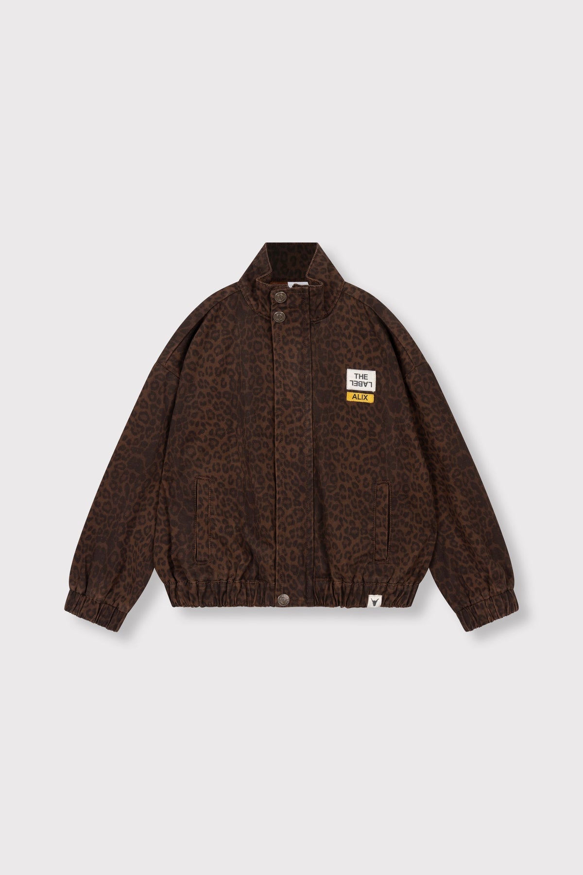 kids woven leopard jacket