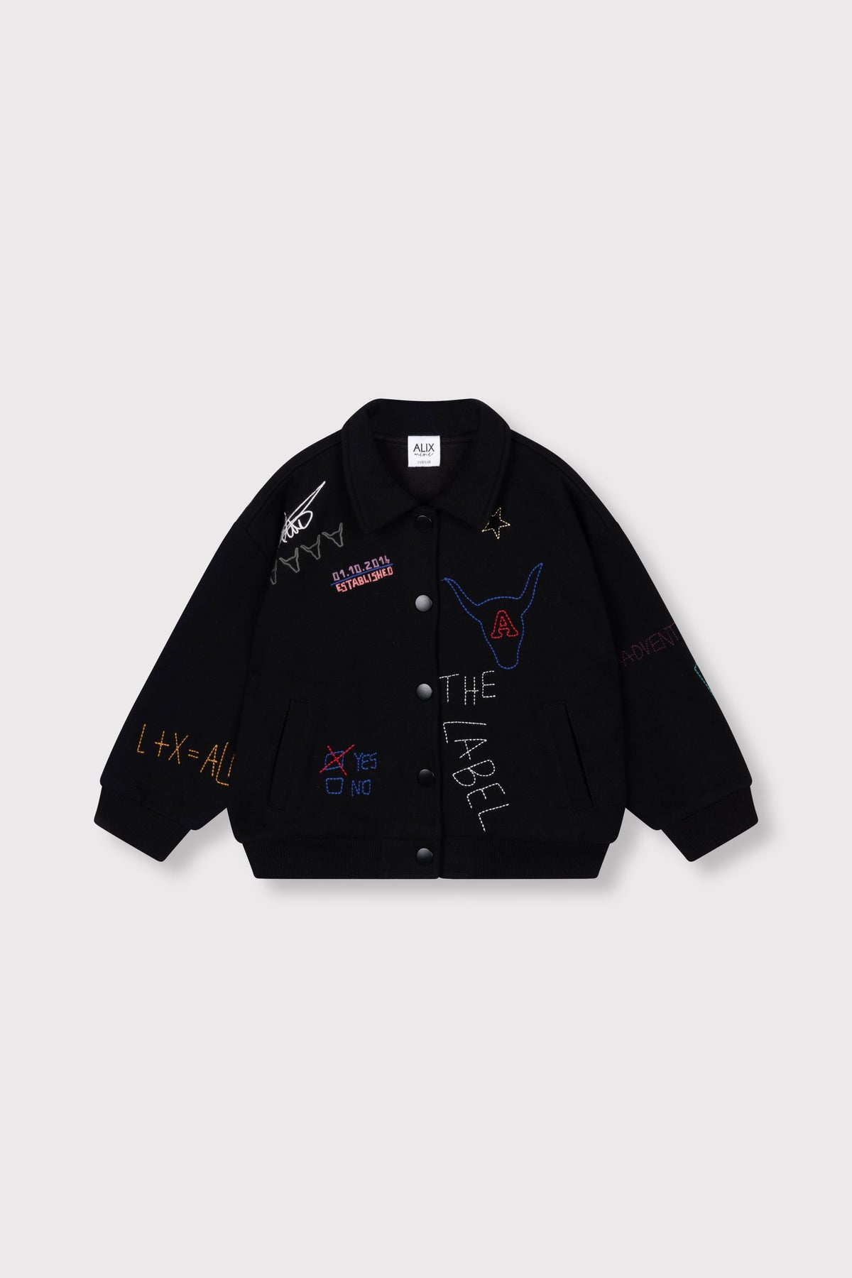 kids knitted patches jacket