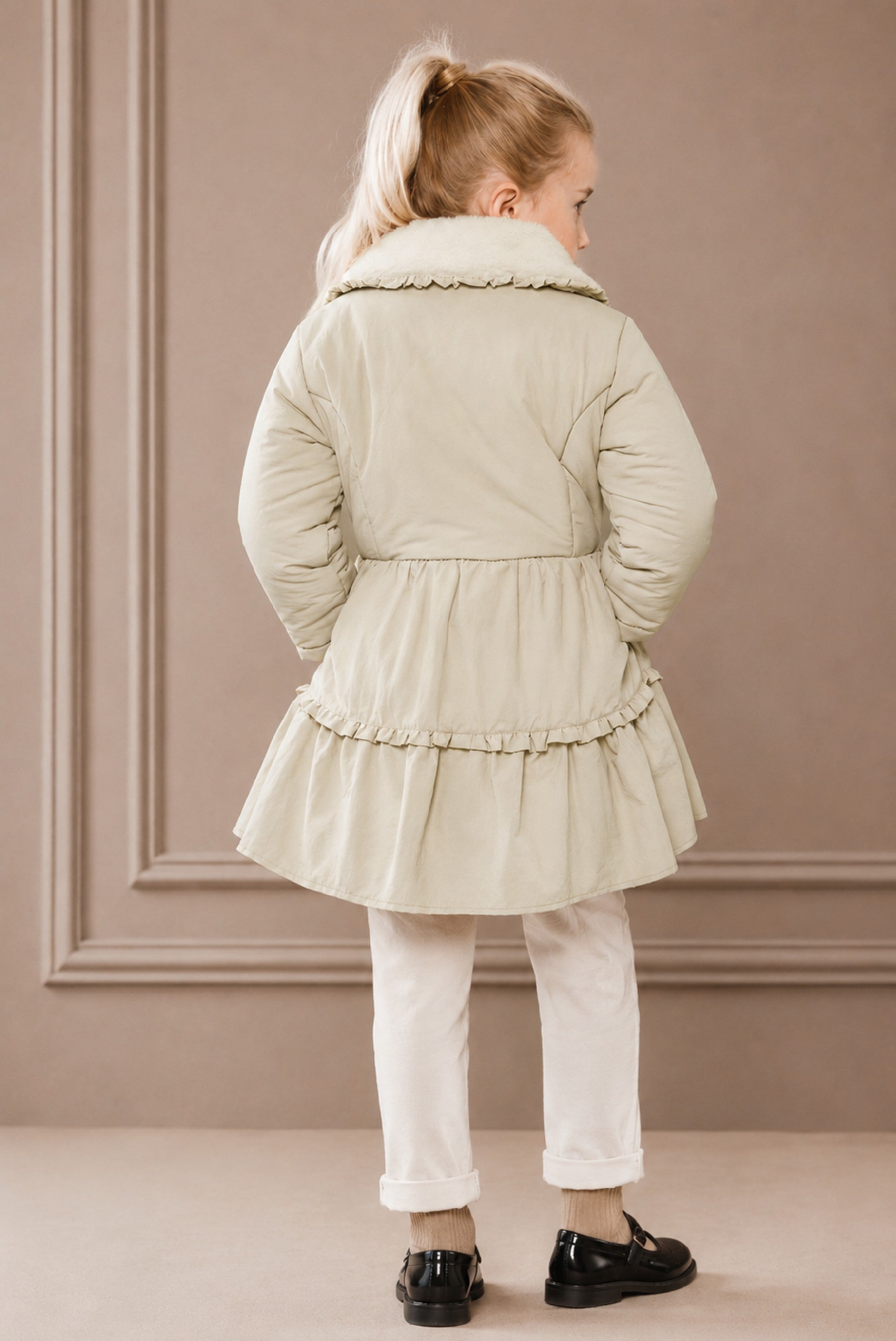 BLANCHE ruffle-skirt coat