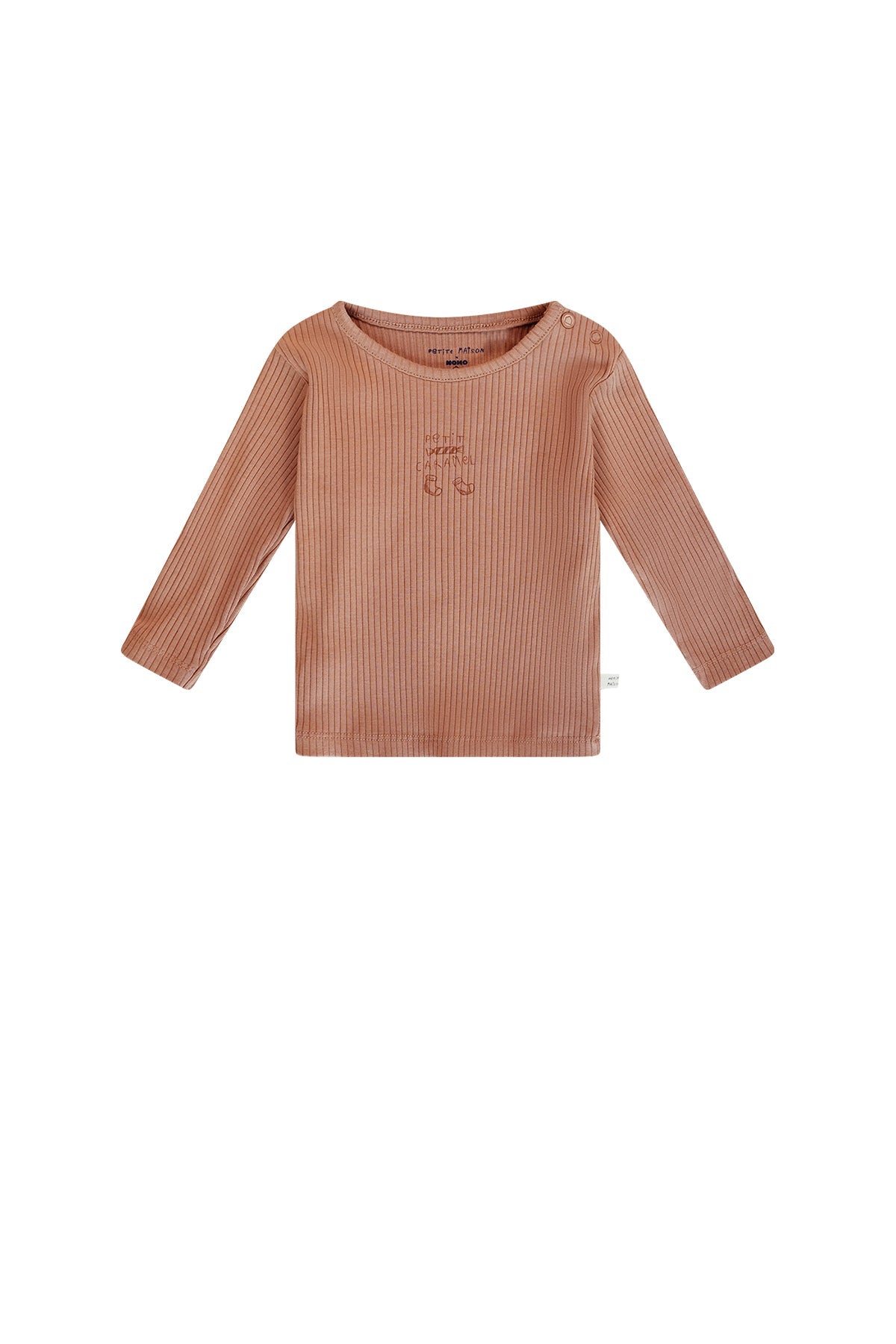 Kokai rib jersey tshirt with chest print