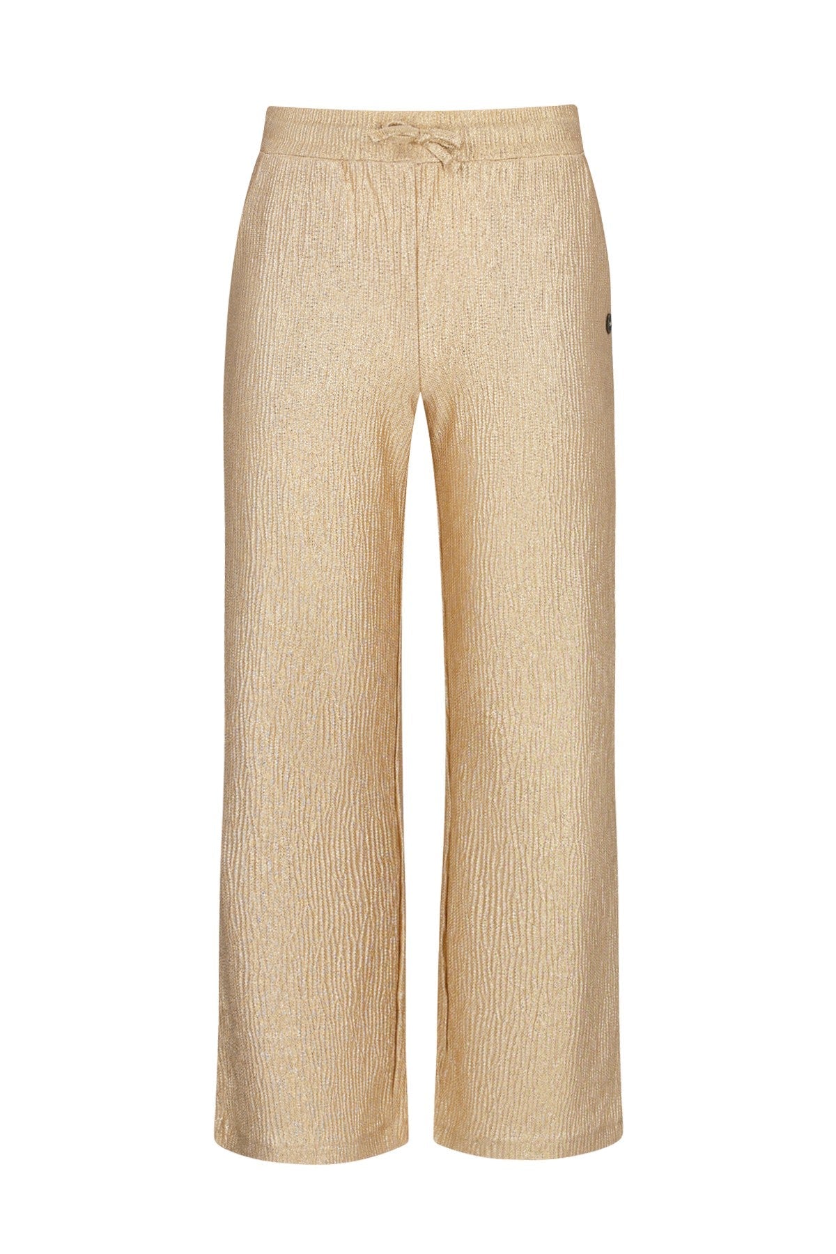 Fenya Flo girls metallic straight leg pants soft pink
