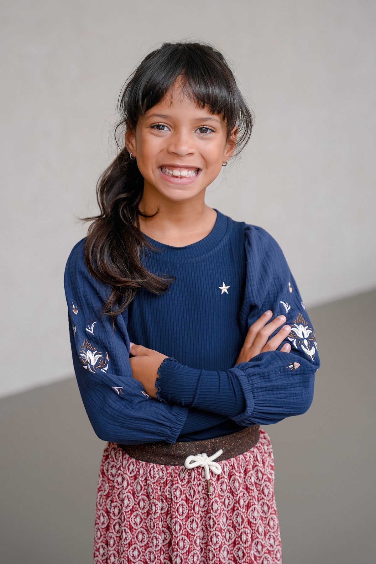 Sascha Flo girls' plissé mesh skirt