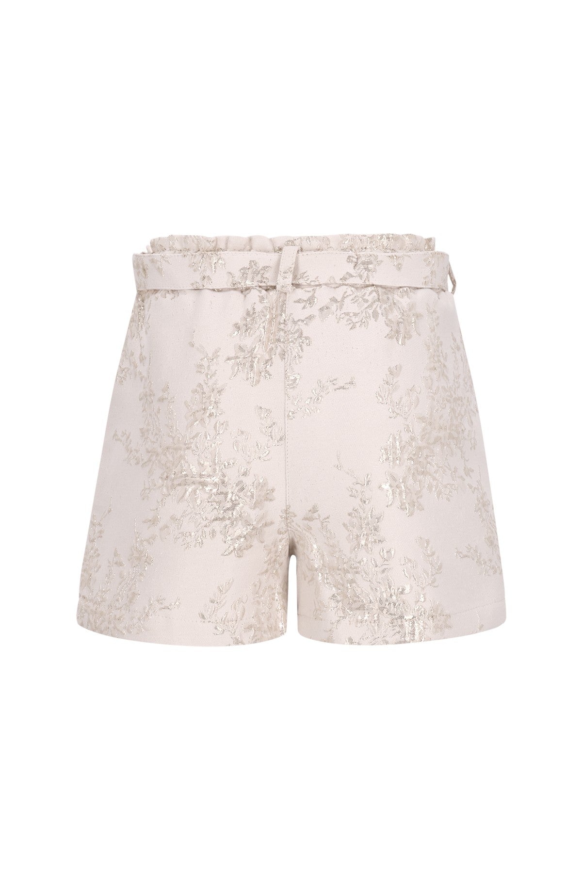 Fay-Linn Flo girls' jacquard shorts with shell belt