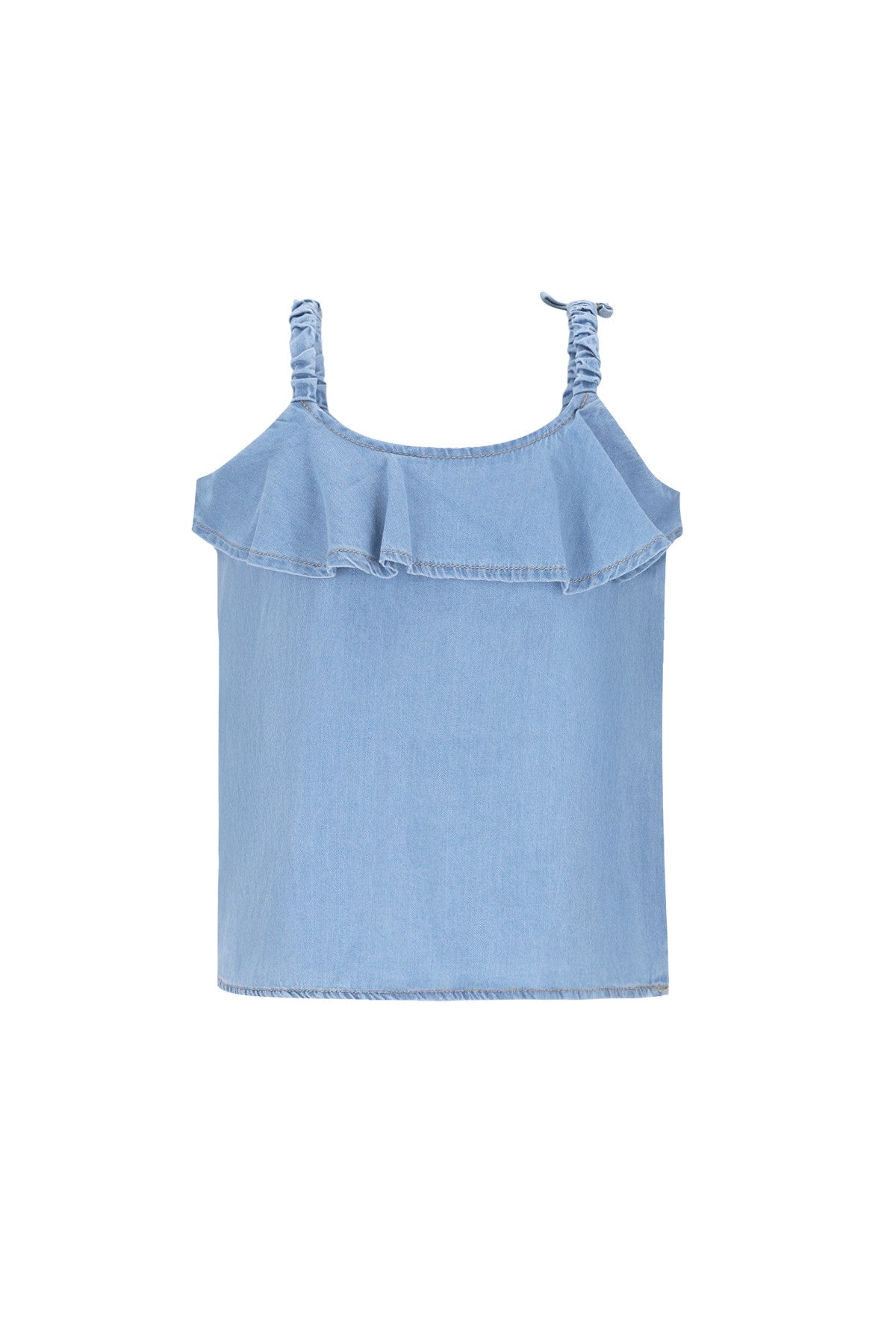 Cisse Flo girls chambrey top with ruffle