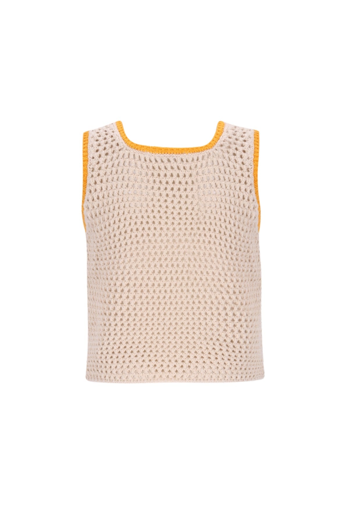 Djace Flo girls' knitted top with crochet flowers