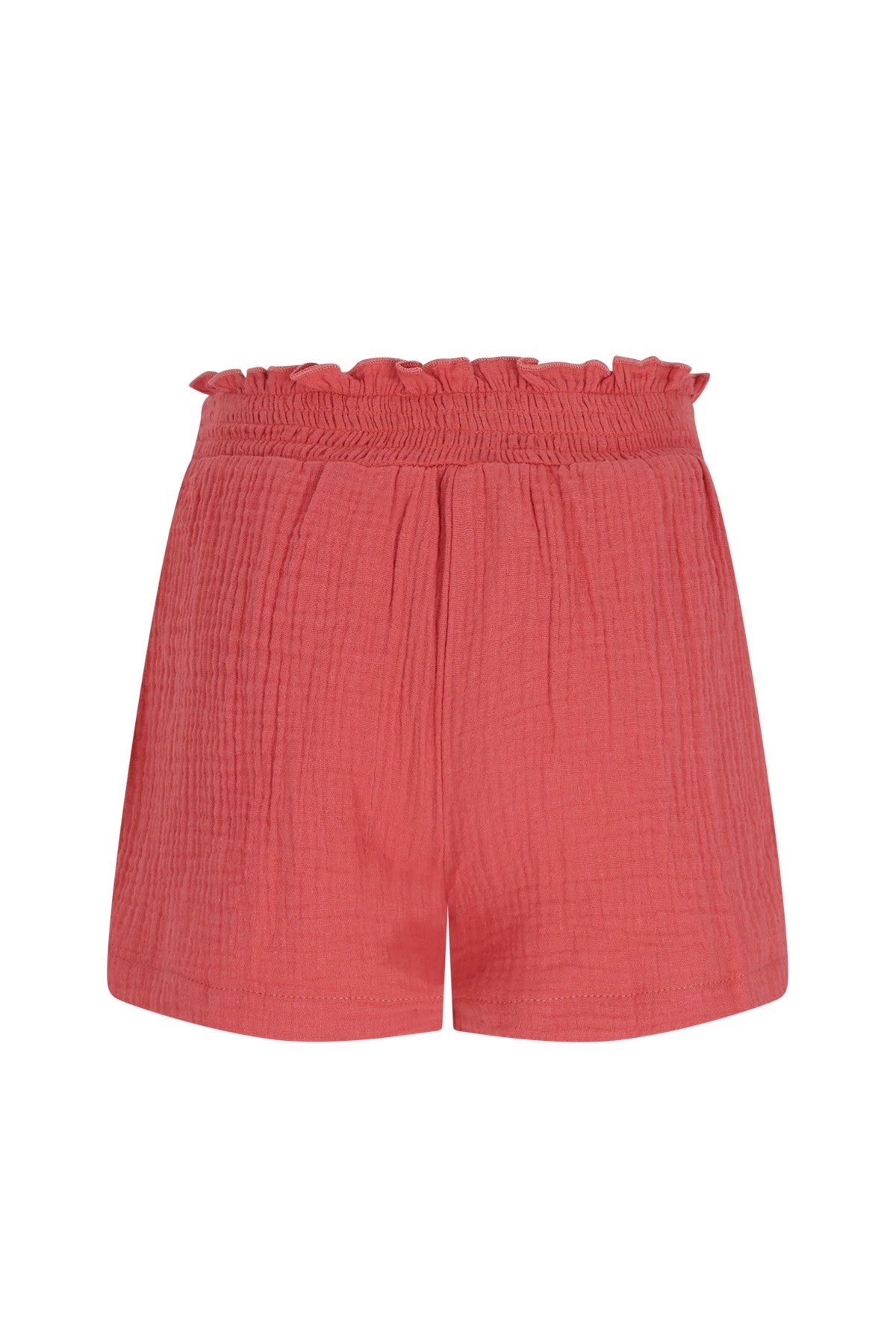 Fee Flo girls muslin shorts with crochet flower