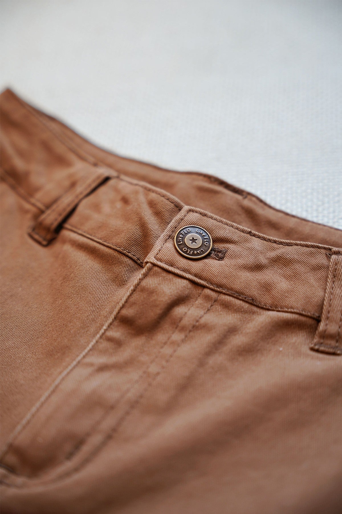 Fender Flo boys twill pants with elastic waist